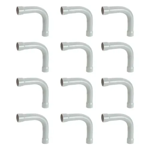 Kit Com 12 Curvas Longas 90 Graus 3/4" Tramontina Cinza - 57258/002
