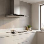 Coifa de parede Fischer Infinity 90cm vidro Digital Touch Preta - 220v 2