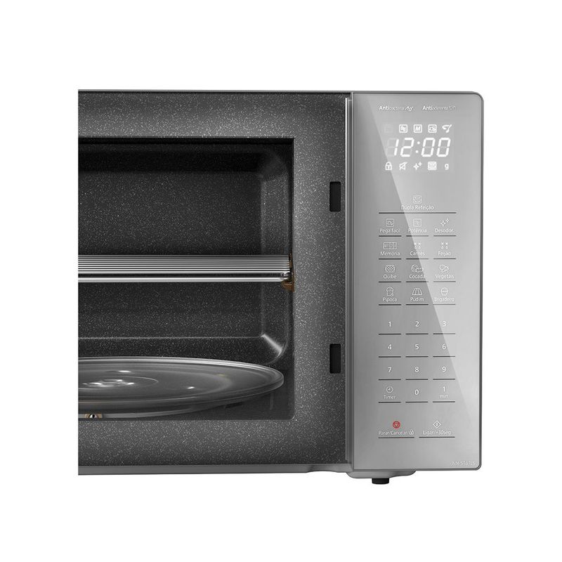 Micro-ondas Panasonic 34L Dupla Refei  o Inox ST67L 220V 1