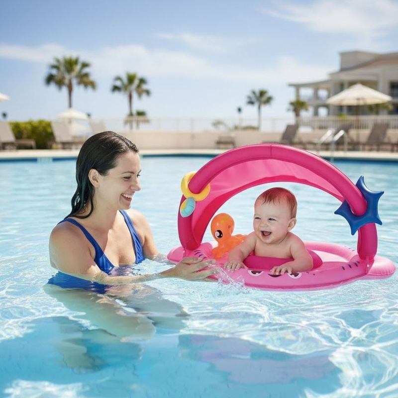 Boia Infl vel Mor Tubar o Fralda Para-Sol 1958 2