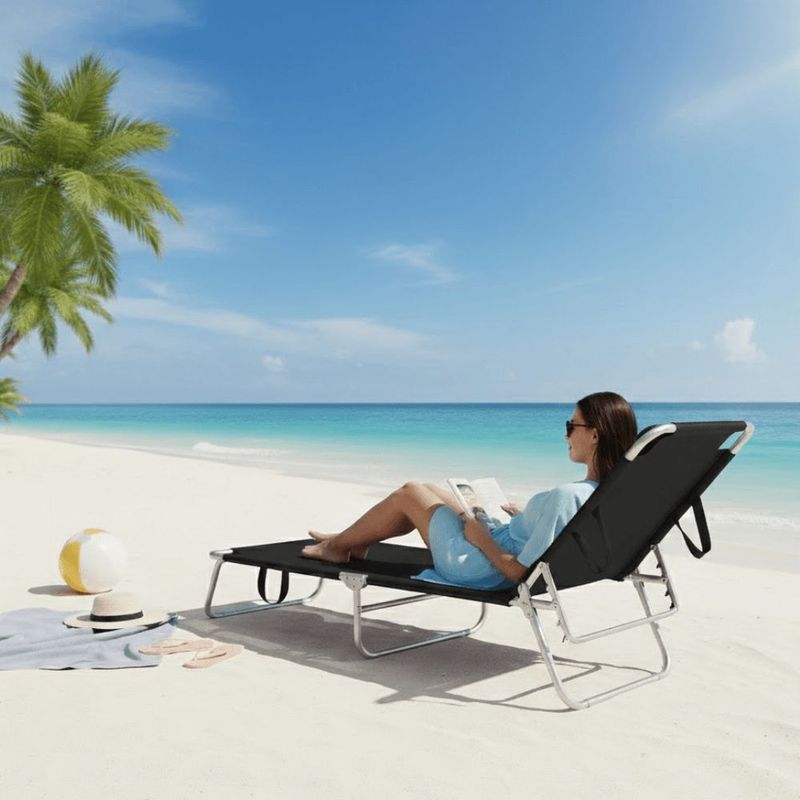 Cadeira Espregui adeira Mor Alum nio Preto - 2705 7