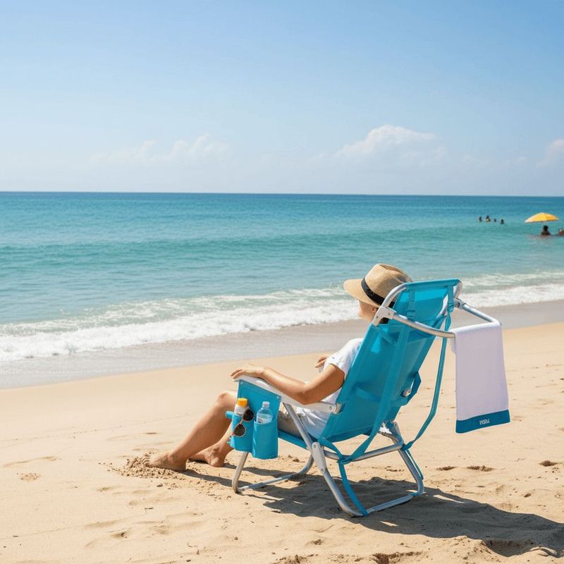 Cadeira Espregui adeira Mochila Nau Azul Piscina 7