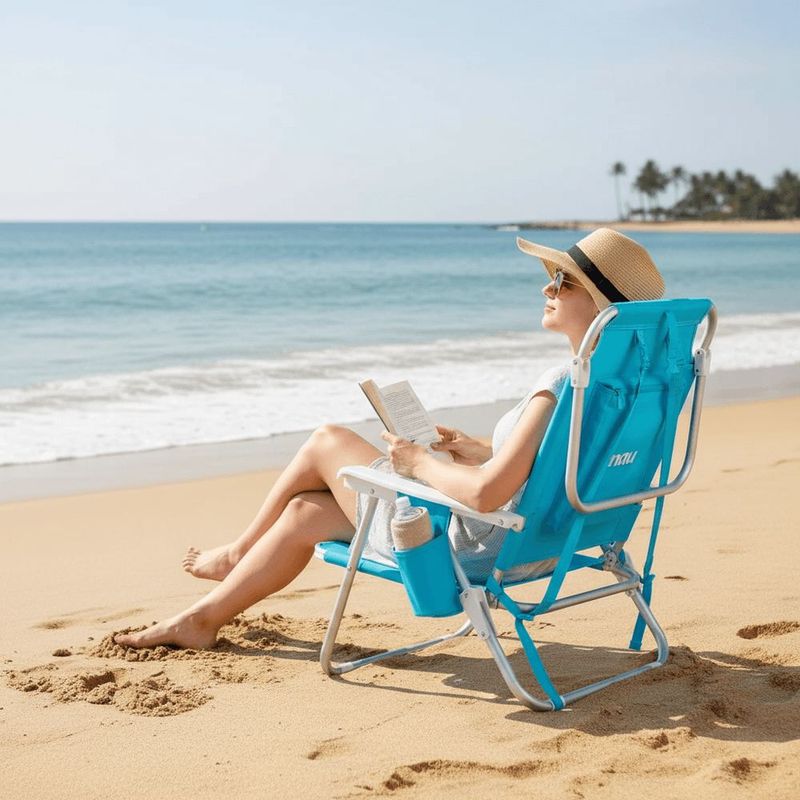 Cadeira Espregui adeira Mochila Nau Azul Piscina 8