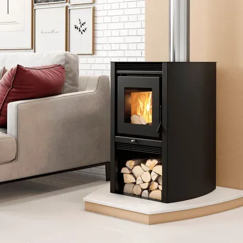 Calefator Metávila  Dupla Combustão 660GF C/ Kit Canos Inox