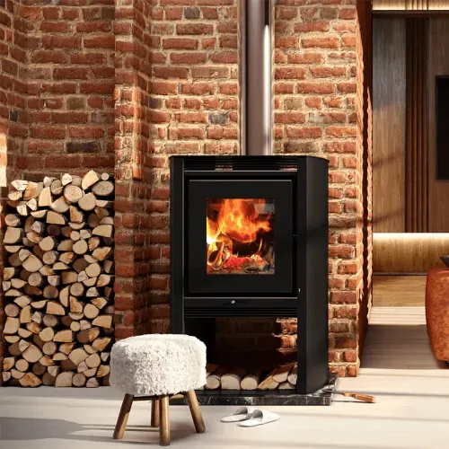 Calefator Metávila Montevidéo de Dupla Combustão Grafite - 880GF