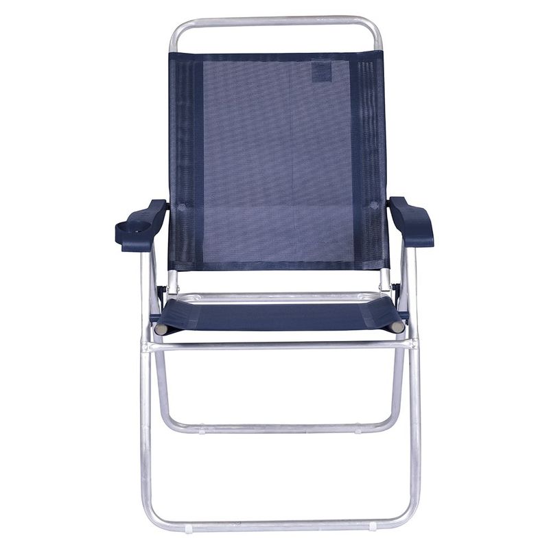 Cadeira Reclin vel Mor Boreal Alum nio Azul Marinho - 2165 1