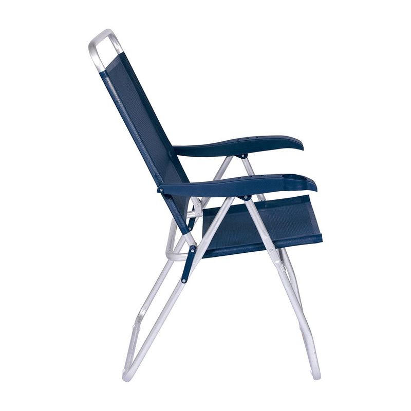 Cadeira Reclin vel Mor Boreal Alum nio Azul Marinho - 2165 2