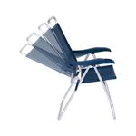 Cadeira Reclin vel Mor Boreal Alum nio Azul Marinho - 2165 4