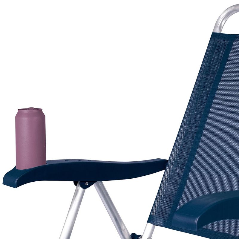 Cadeira Reclin vel Mor Boreal Alum nio Azul Marinho - 2165 6
