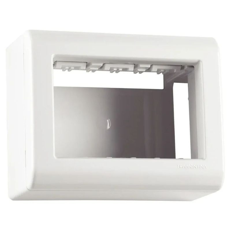 Kit 10UN Caixa Tampa Tramontina LizFlex 3 Postos Sobrepor 1