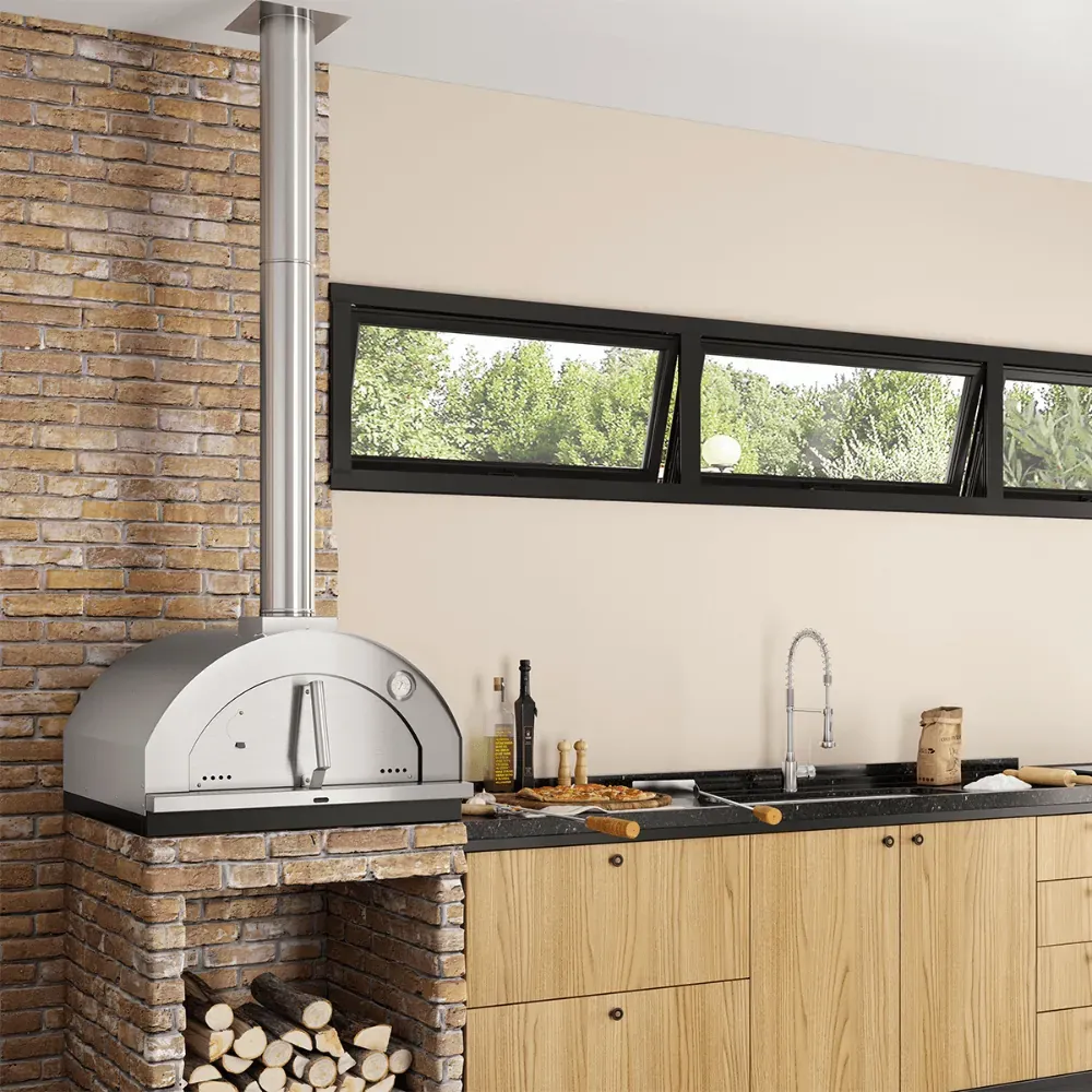 Forno de Pizza a Lenha Metávila Firenze Gourmet Inox 615IN - Lojas