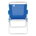 Cadeira Mor Boreal Alum  Azul Reclin vel 110Kg 4
