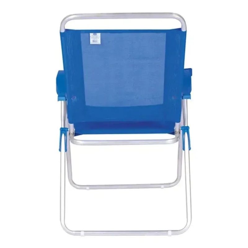 Cadeira Mor Boreal Alum  Azul Reclin vel 110Kg 4