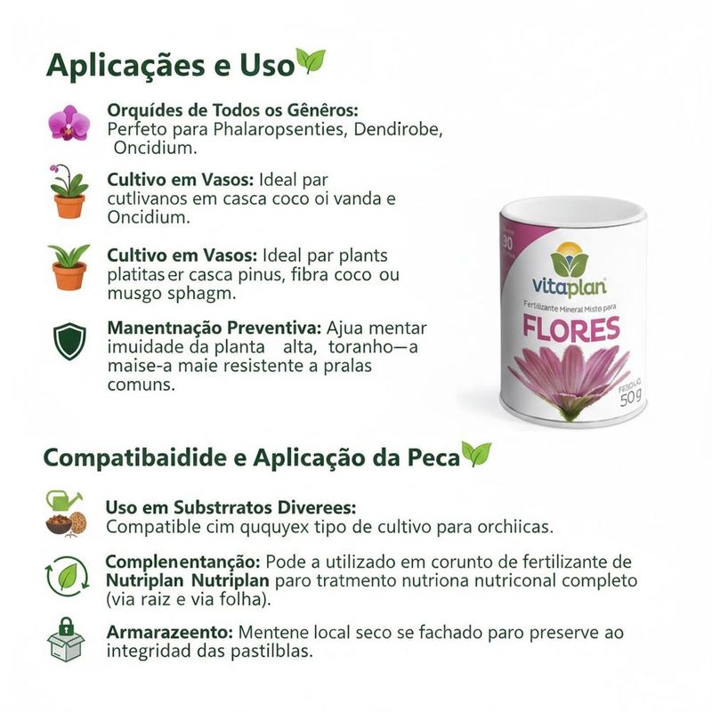 Fertilizante P Orquidea Pastilhas Nutriplan 50gr 3