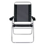 Cadeira Reclin vel Mor Boreal Alum nio Preta - 2166 6