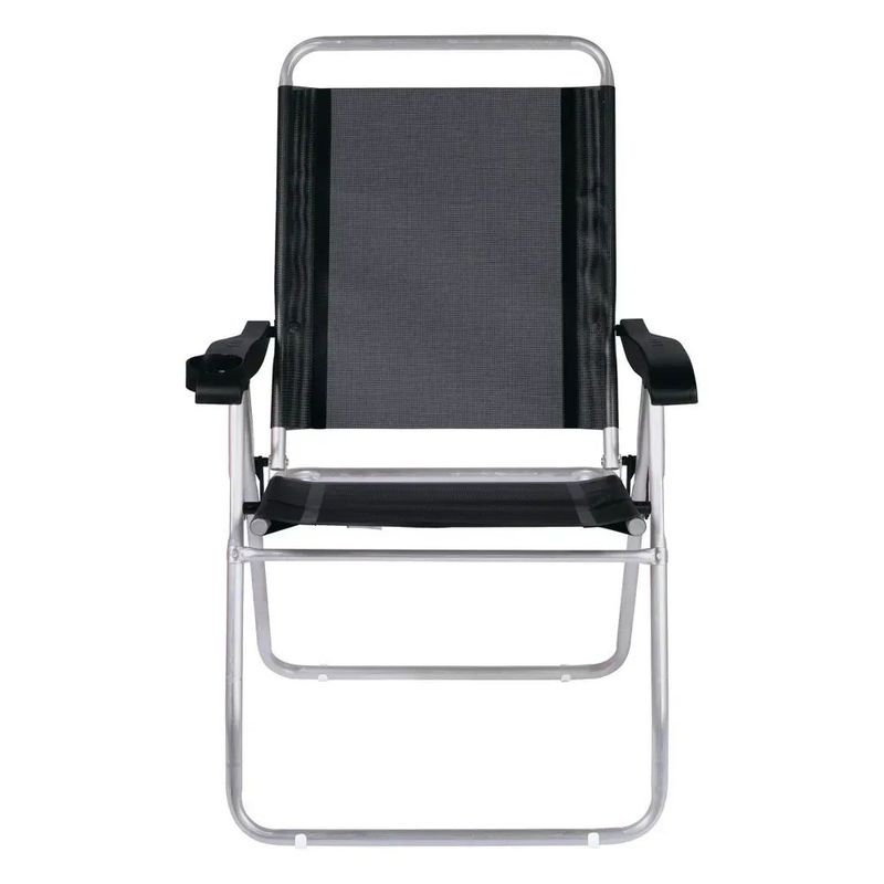 Cadeira Reclin vel Mor Boreal Alum nio Preta - 2166 6