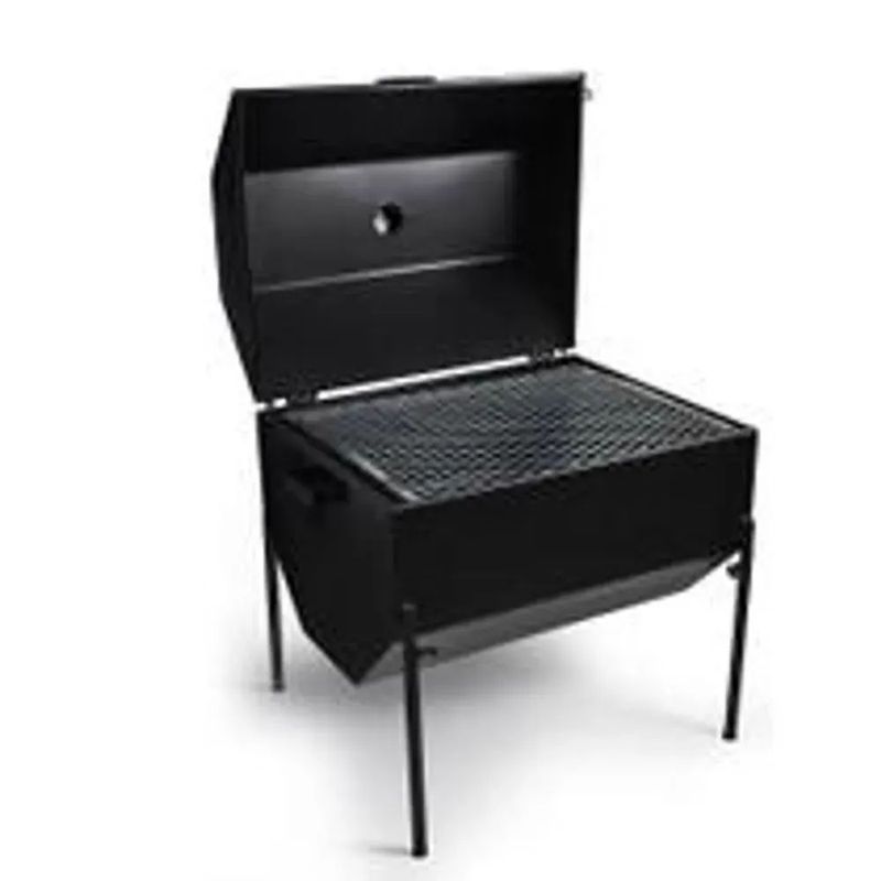 Churrasqueira Campeira P Preta Carv o Chapa Galv  0