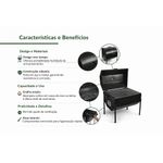 Churrasqueira Campeira P Preta Carv o Chapa Galv  3