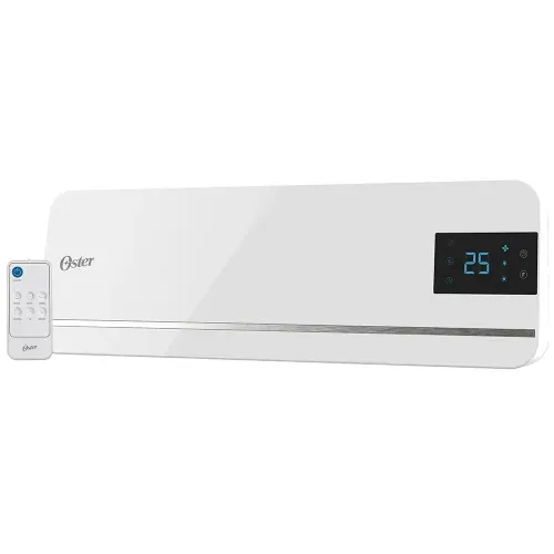 Aquecedor de Parede Elétrico Oster Digital com Controle Remoto, 3 Níveis de Aquecimento, 2000W - OAQC510 220V