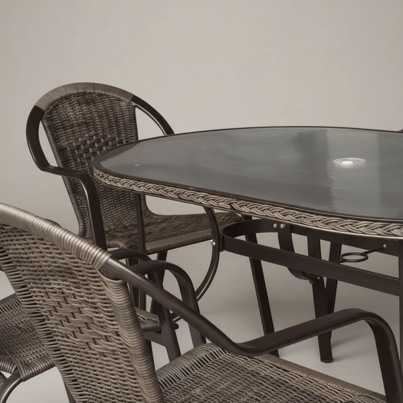 Conjunto De Jardim Mor Kalahari  1 Mesa Com 6 Cadeiras -9143 2