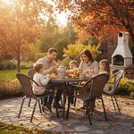 Conjunto De Jardim Mor Kalahari  1 Mesa Com 6 Cadeiras -9143 3