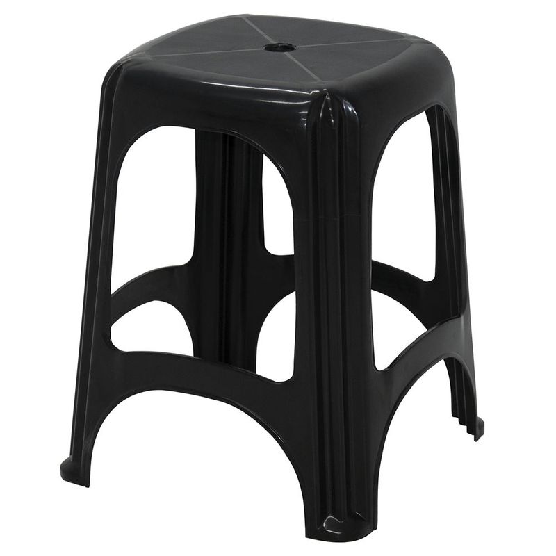 Conjunto 10 Banquetas Pl sticas Niter i Preta Tramontina 1