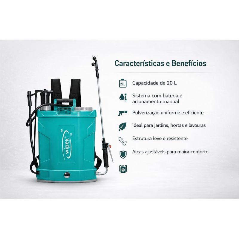 Pulv Costal Bat  Man Economy Verde Wipek 20l 7106 1