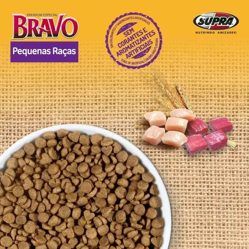 Racao Supra Bravo Caes Ad Raca Pequena 10 1kg 1