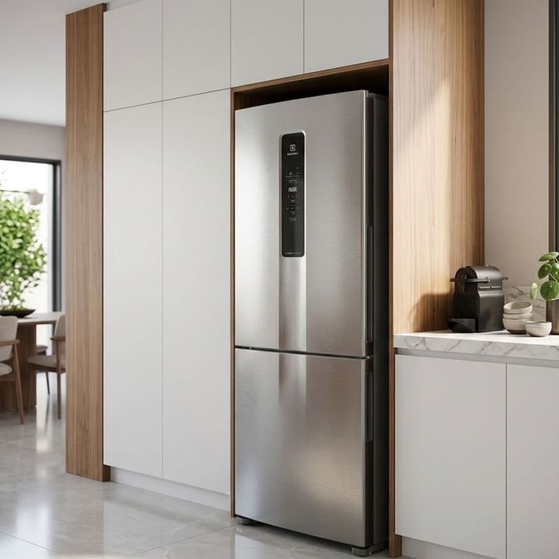 Refrigerador Electrolux F F Inverter Auto Se 490l Inox Ib7s 220v 5