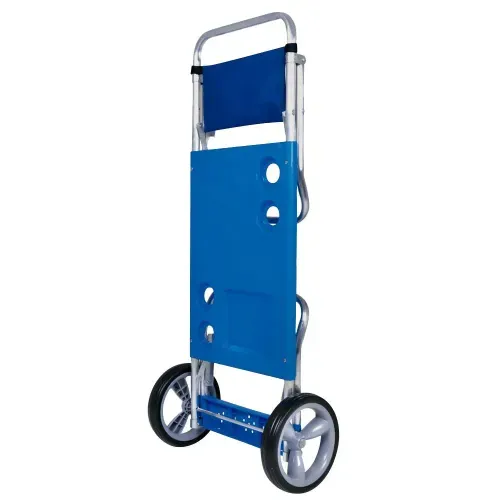 Carrinho de Praia Alumínio Mor Azul 2495 Prático