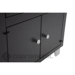 Fog o a Lenha Antonow Roma Preto - Chapa Vitrocer mica - Sa da Lado Esquerdo 5