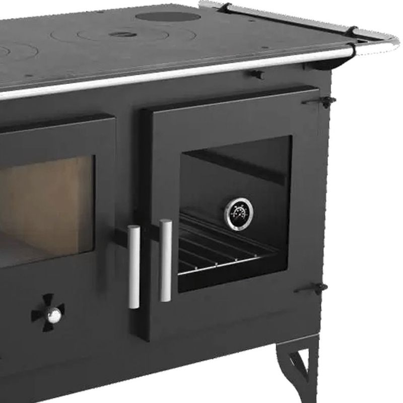 Fog o a Lenha Met vila N1 Barcelona F700F Grafite - Sa da Lado Direito 1