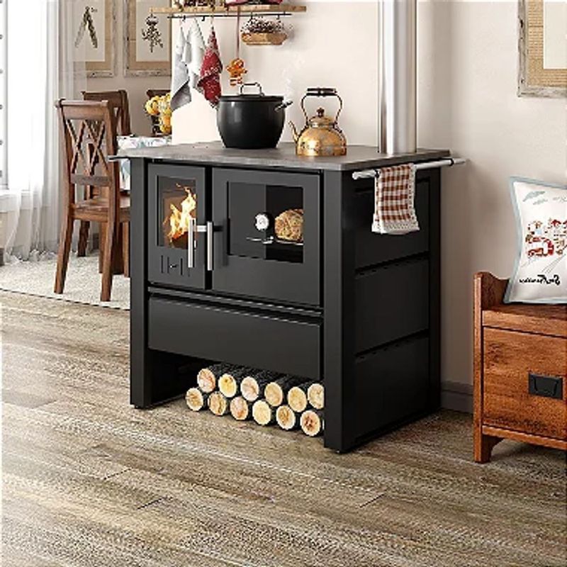 Fog o a Lenha Met vila Fusion LIV805 - Sa da Lado Direito 1