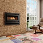 Calefator   Lenha A o Carbono 900INS de Embutir Met vila 1