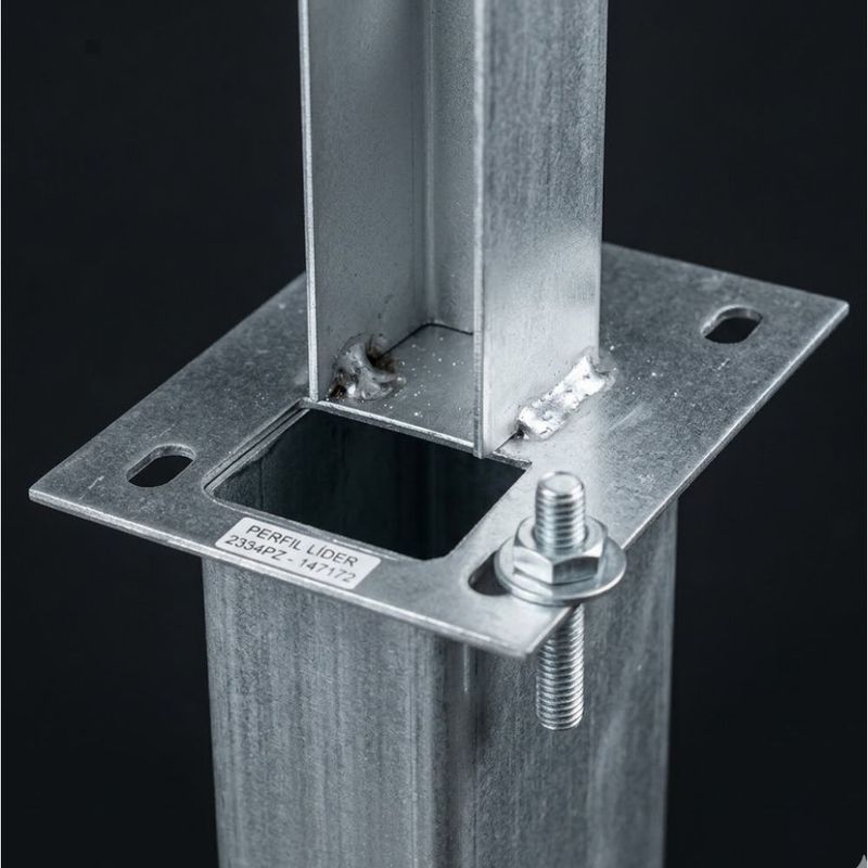 Sapata Interna 4 Furos Perfil L der - 2334PZ 3