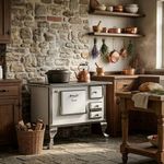 Fog o a Lenha GII com Chapa de Ferro N 1 Venax Branco Sem Tampa Esquerdo 5