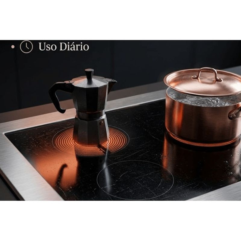 Chapa Vitrocer mica para Fog o Pinhal 90 50cm X 63cm com Moldura em Inox - 10-6 2