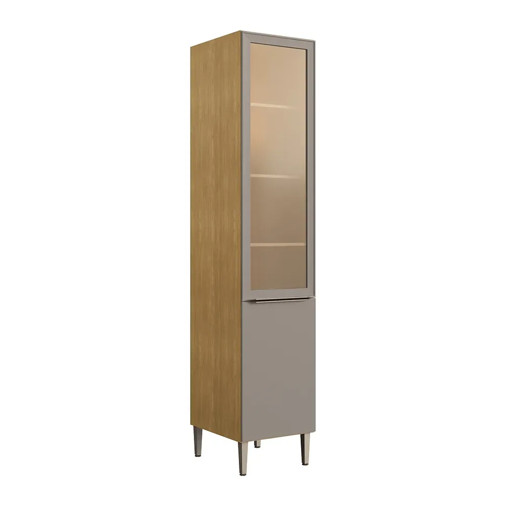 Encontraproduto.com.br - Paneleiro Cadorin Laura 6228 45cm Freijó / Fumê