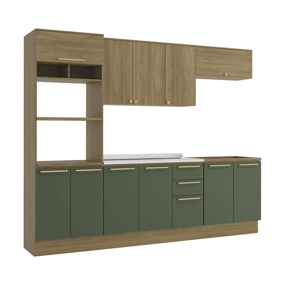 Cozinha Completa Modulada Kappesberg Botanic, 6 Peças, 4 Metros