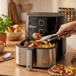 Fritadeira sem  leo Oster Compact  4 6L  1500W  Preto e Inox - OFRT520 220V 9