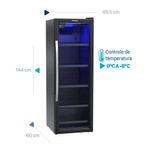 Cervejeira Venax Blue Light EXPVQBL 209L Preto Fosco - 220V 2