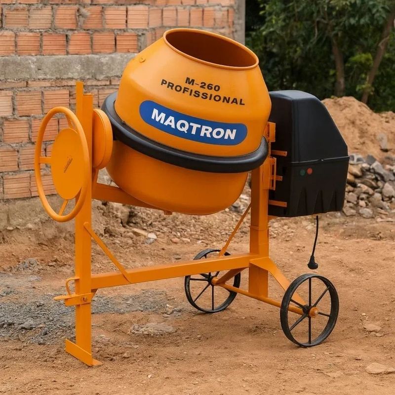 Betoneira Maqtron 220 Litros  Monof sico - M-260 220V 7