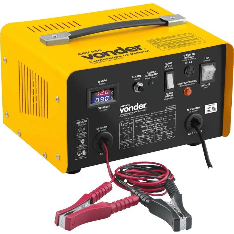 Carregador de Bateria Vonder CBV 950 220V - 6847950220 0