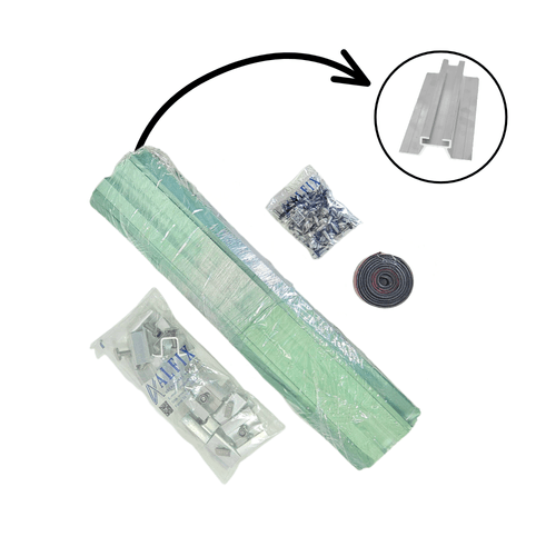 Kit Estrutura para Telhado Mini Trilho 525mm Alfix para 4 Módulos - 3774