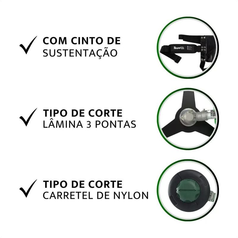 Ro adeira a Gasolina Trapp RTM-43 43cc - 3935032 6