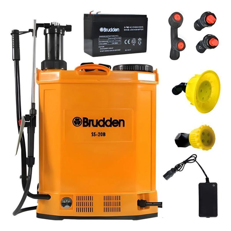 Pulverizador Costal 2 em 1 El trico a Bateria e Manual Brudden SS-20B 20L - 9320195 6