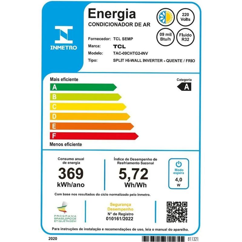Ar Condicionado Inverter TCL T-Pro 9 000 BTUs Quente Frio - TCL 10